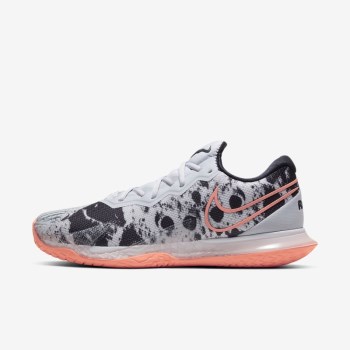 Nike Court Air Zoom Vapor Cage 4 - Férfi Teniszcipő - Szürke/Fehér/Fekete/Világos Mangó